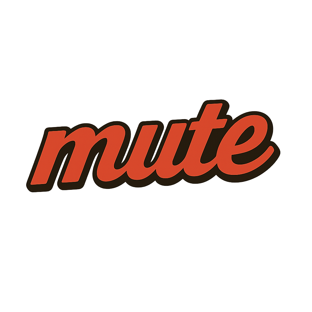 mute Text Logo